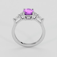 1.88 Ct. Pinkish Purple Sapphire Ring, 14K White Gold 3