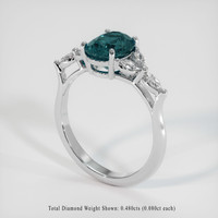 2.52 Ct. Sapphire Ring, 14K White Gold 2