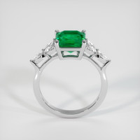 2.10 Ct. Emerald Ring, 18K White Gold 3