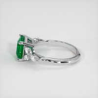 2.10 Ct. Emerald Ring, 18K White Gold 4