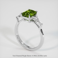 1.77 Ct. Gemstone Ring, 18K White Gold 2