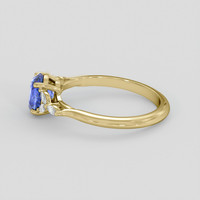 1.69 Ct. Blue Sapphire Ring, 10K Yellow Gold 4