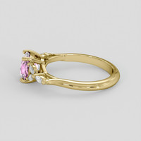 1.41 Ct. Pink Sapphire Ring, 10K Yellow Gold 4