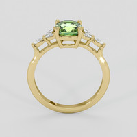 1.56 Ct. Yellowish Green Sapphire Ring, 10K Yellow Gold 3