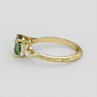 1.56 Ct. Yellowish Green Sapphire Ring, 10K Yellow Gold 4