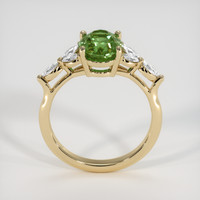 2.84 Ct. Yellowish Green Sapphire Ring, 10K Yellow Gold 3