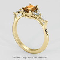 1.89 Ct. Gemstone Ring, 14K Yellow Gold 2