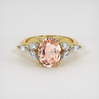 2.31 Ct. Sapphire Ring, 14K Yellow Gold 1