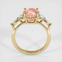 3.59 Ct. Padparadscha Sapphire Ring, 14K Yellow Gold 3