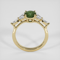 1.11 Ct. Green Sapphire Ring, 14K Yellow Gold 3