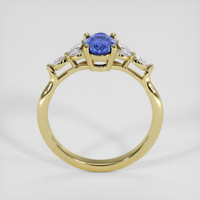 0.95 Ct. Blue Sapphire Ring, 14K Yellow Gold 3