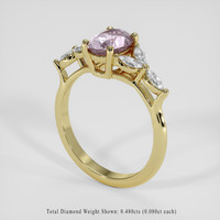 1.62 Ct. Pinkish Purple Sapphire Ring, 14K Yellow Gold 2