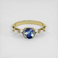 0.84 Ct. Bi Color Sapphire Ring, 14K Yellow Gold 1