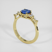 0.84 Ct. Bi Color Sapphire Ring, 14K Yellow Gold 2