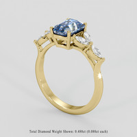 1.95 Ct. Bi Color Sapphire Ring, 14K Yellow Gold 2