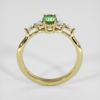 0.70 Ct. Green Sapphire Ring, 14K Yellow Gold 3