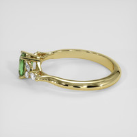 0.70 Ct. Green Sapphire Ring, 14K Yellow Gold 4