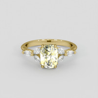 3.09 Ct. Yellow Sapphire Ring, 14K Yellow Gold 1