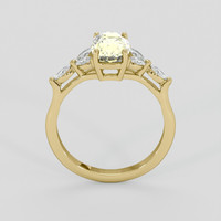 3.09 Ct. Yellow Sapphire Ring, 14K Yellow Gold 3