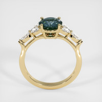 1.90 Ct. Greenish Blue Sapphire Ring, 14K Yellow Gold 3