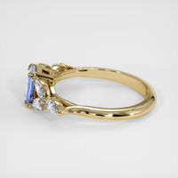 0.71 Ct. Blue Sapphire Ring, 14K Yellow Gold 4