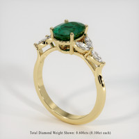 1.61 Ct. Emerald Ring, 18K Yellow Gold 2