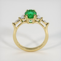 2.08 Ct. Emerald Ring, 18K Yellow Gold 3