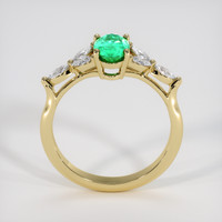 0.80 Ct. Emerald Ring, 18K Yellow Gold 3