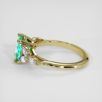 1.27 Ct. Emerald Ring, 18K Yellow Gold 4