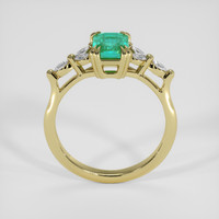 1.07 Ct. Emerald Ring, 18K Yellow Gold 3
