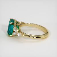 3.49 Ct. Emerald Ring, 18K Yellow Gold 4