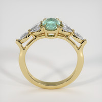 0.66 Ct. Emerald Ring, 18K Yellow Gold 3