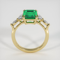 2.11 Ct. Emerald Ring, 18K Yellow Gold 3