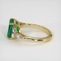 2.11 Ct. Emerald Ring, 18K Yellow Gold 4