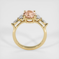 2.12 Ct. Padparadscha Sapphire Ring, 18K Yellow Gold 3
