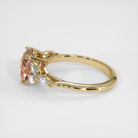 2.12 Ct. Padparadscha Sapphire Ring, 18K Yellow Gold 4