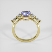 1.70 Ct. Violet Sapphire Ring, 18K Yellow Gold 3
