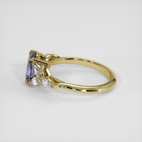 1.70 Ct. Violet Sapphire Ring, 18K Yellow Gold 4