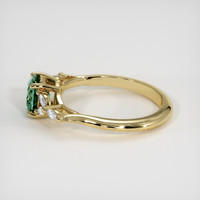 1.17 Ct. Green Sapphire Ring, 18K Yellow Gold 4