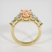2.16 Ct. Padparadscha Sapphire Ring, 18K Yellow Gold 3