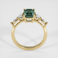2.65 Ct. Green Sapphire Ring, 18K Yellow Gold 3