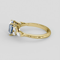 1.95 Ct. Bi Color Sapphire Ring, 18K Yellow Gold 4