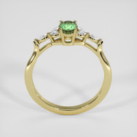 0.70 Ct. Green Sapphire Ring, 18K Yellow Gold 3