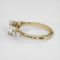 2.03 Ct. White Sapphire Ring, 18K Yellow Gold 4