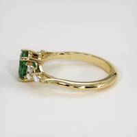 1.66 Ct. Green Sapphire Ring, 18K Yellow Gold 4