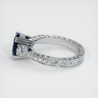 3.05 Ct. Greenish Blue Sapphire Ring, Platinum 950 4