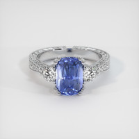 3.00 Ct. Blue Sapphire Ring, Platinum 950 1