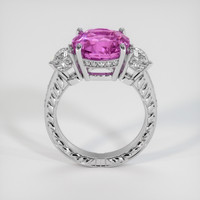 6.65 Ct. Purplish Pink Sapphire Ring, Platinum 950 3