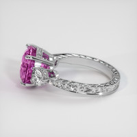 6.65 Ct. Purplish Pink Sapphire Ring, Platinum 950 4