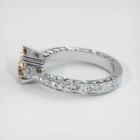 1.14 Ct. Peach Sapphire Ring, Platinum 950 4